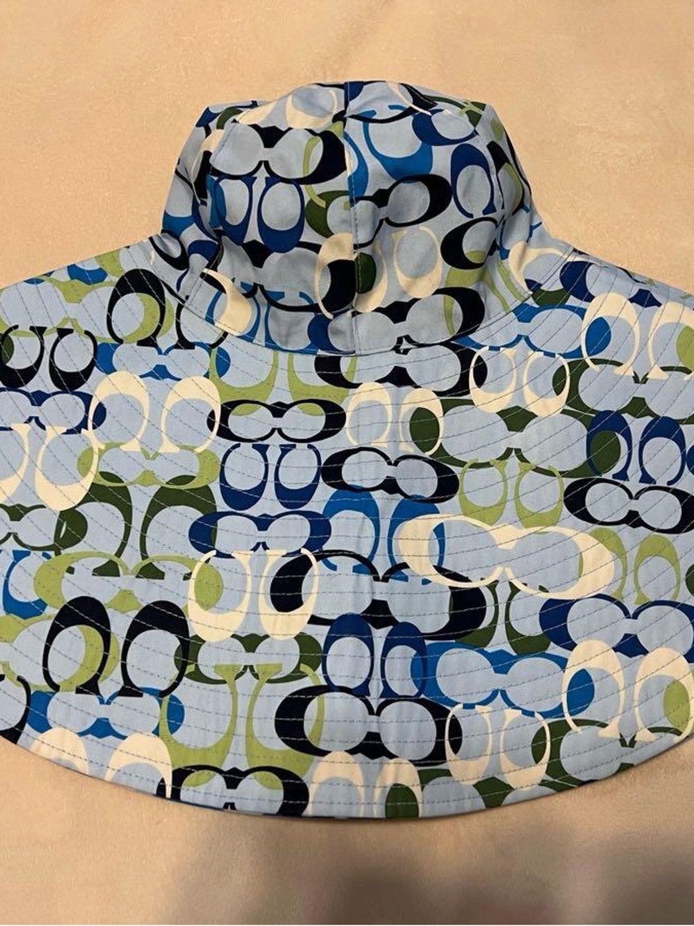 Rare Coach Bucket Hat floppy extra long extra floppy y2k
